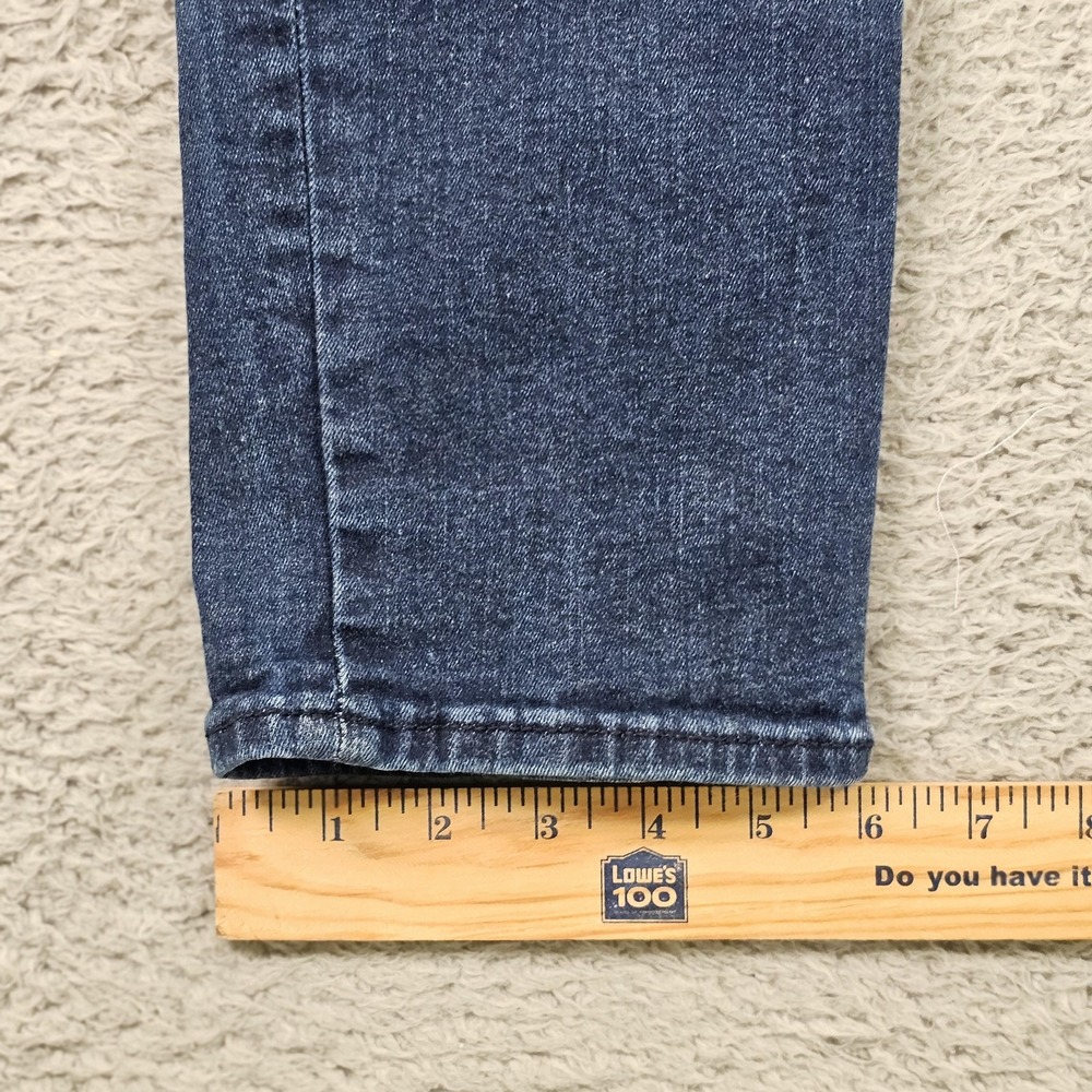 True Religion Rocco Jeans Mens 38 Blue Relaxed Skinny Denim Flap Pockets Stretch - Picture 2 of 14
